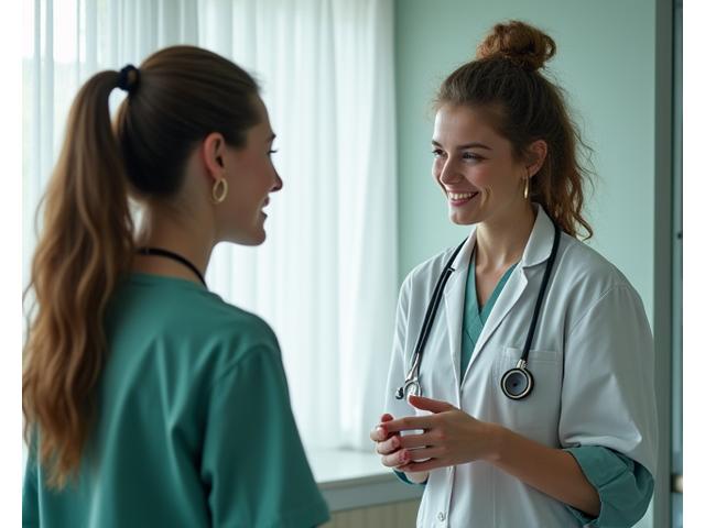 Tourist with medical professional abroad