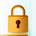 Lock icon with a user profile silhouette, signifying identity theft protection.