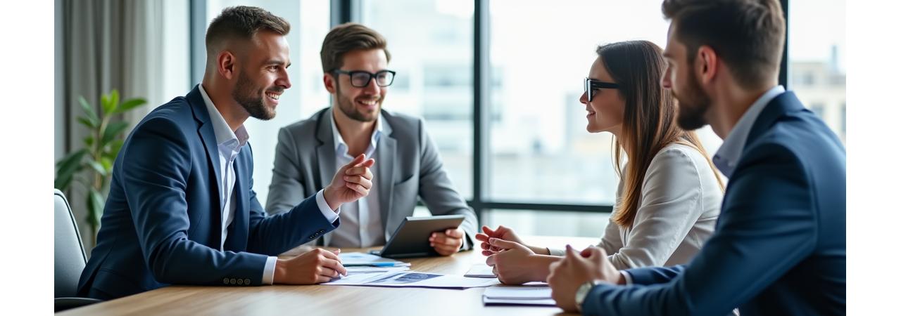 Professional consultant in a meeting, symbolizing professional indemnity