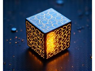 Stylized graphic of a secure digital fortress or vault.